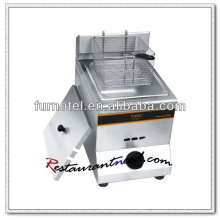 K572 Stainless Steel 1 Tank 1 Basket Gas Fryer